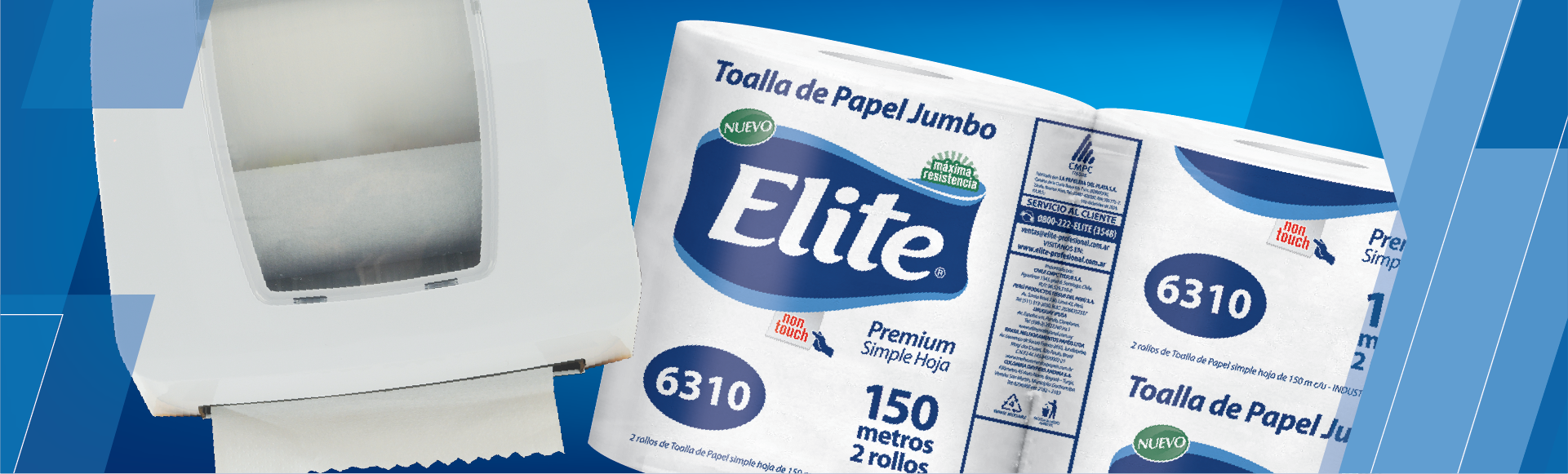 Productos - Toallas de papel - Rollos de cocina - Rollos de Cocina Plus -  Elite Professional - Argentina