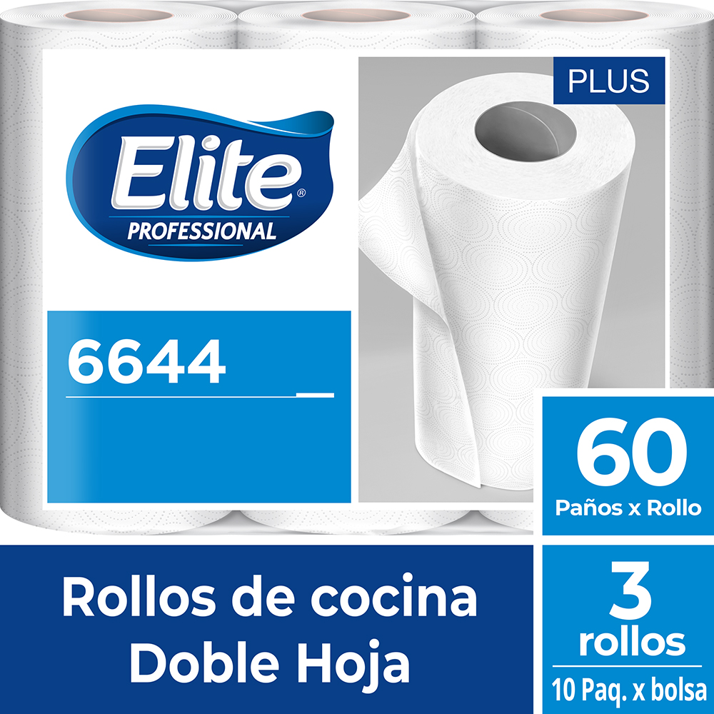 Productos - Toallas de papel - Rollos de cocina - Rollos de Cocina Plus -  Elite Professional - Argentina