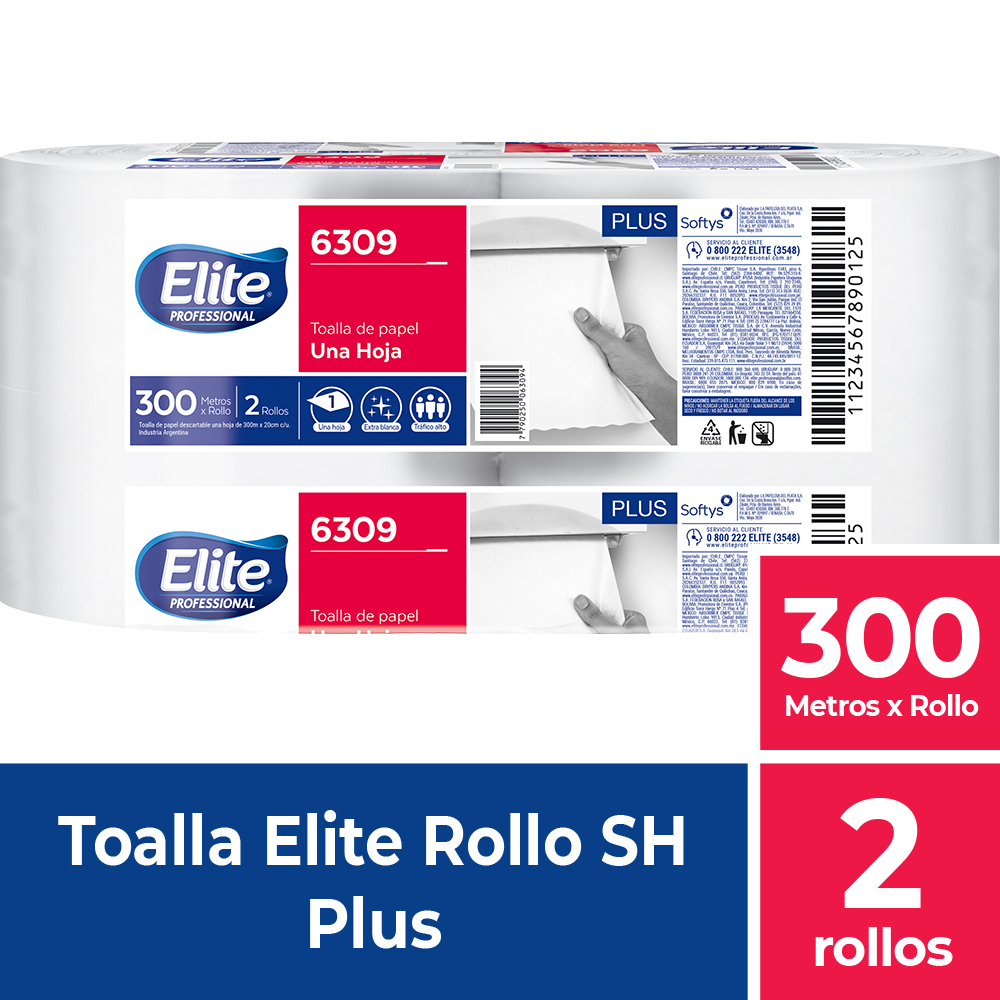 Toallas Jumbo Plus 300mts  x2