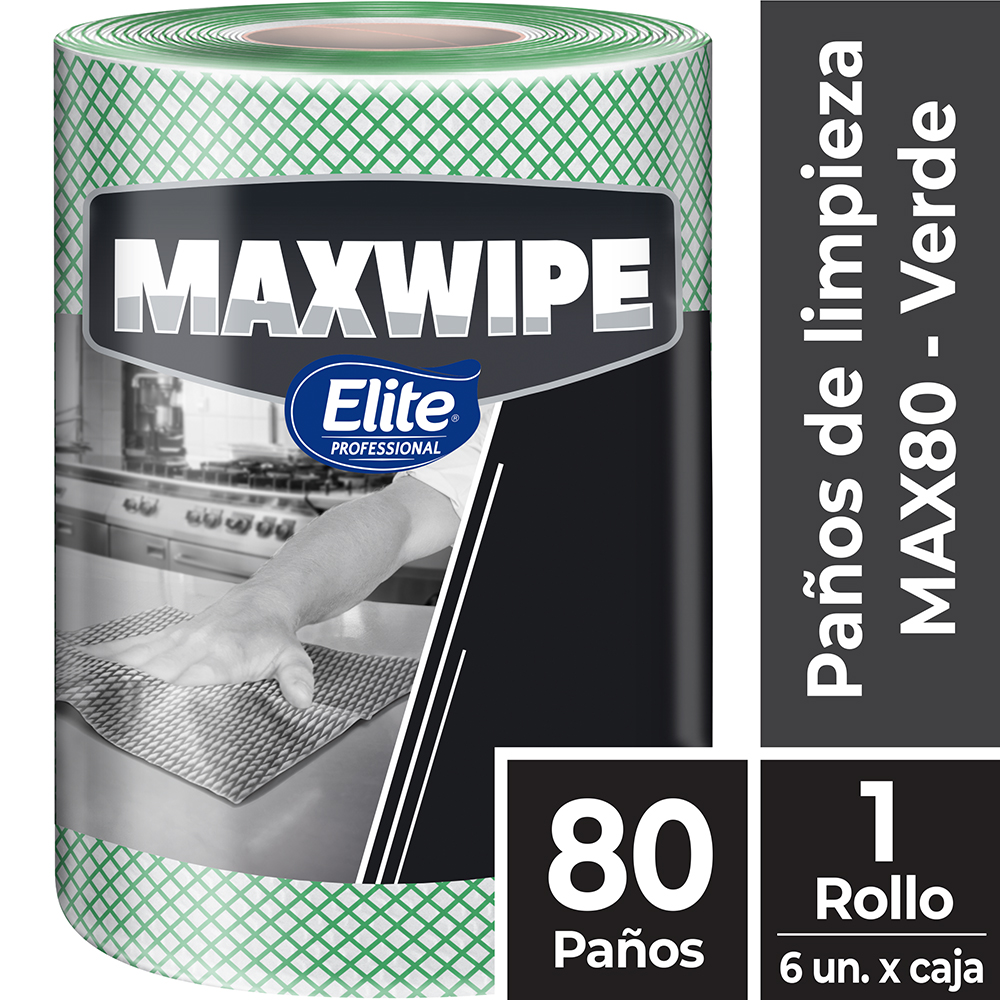 Paños Maxwipe Multiuso Rollo Verdex80